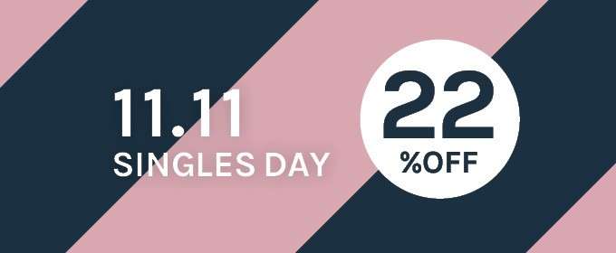 Singlesday, 22% korting bij de Suitableshop