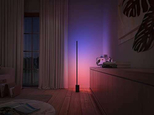 Philips Hue gradient Signe vloerlamp - wit en gekleurd licht - zwart