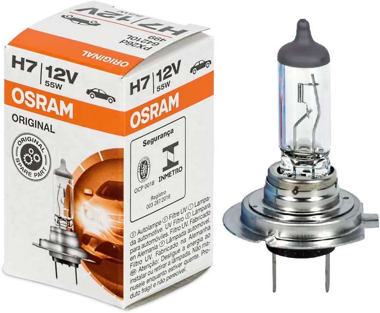 Osram 64210 H7 Halogeenkoplamp, 12 volt 55w ,Longlife halogen headlamp, pack of 10