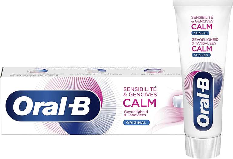 Oral-B Original Calm Sensitivity & Gum Tandpasta, 12 stuks (12 x 75 ml) 55 cent per tube