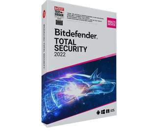 Bitdefender Total Security 2022, 180 dagen, 5 Apparaten, Gratis (met VPN)
