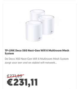 TP-LINK Deco X60 Next-Gen Wifi 6 Multiroom Mesh System @ MediaMarkt Outlet