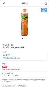 [GRENSDEAL] Fuze tea Kaufland