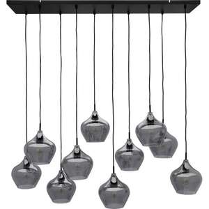 Hanglamp Rolf (10-lichts, zwart, smoke glas) van €499 voor €249 [LOKAAL Oldenzaal?]