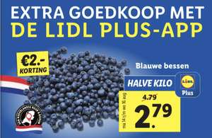 Halve kilo Nederlandse Blauwe bessen voor €2,79