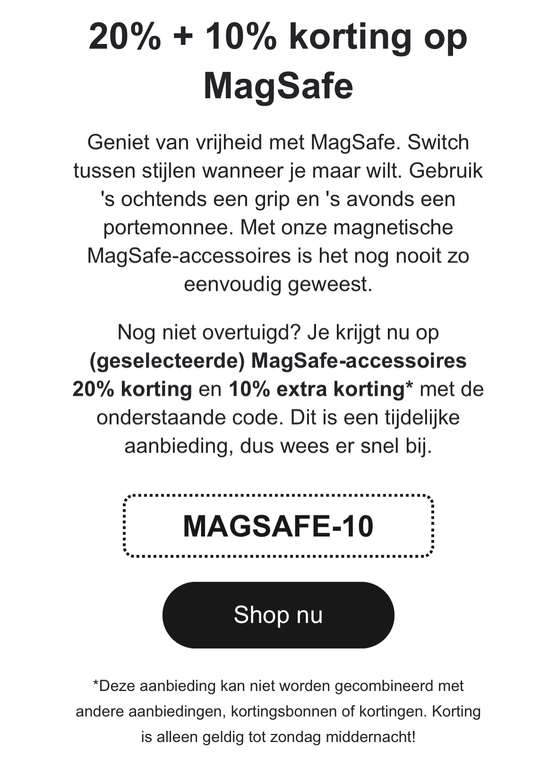 Korting op geselecteerde Popsockets MagSafe 20% + 10% extra!