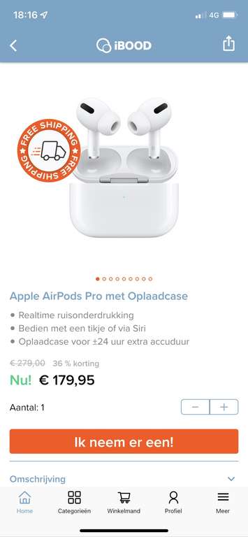 Apple Airpods Pro met oplaadcase