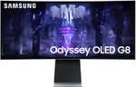 Samsung Odyssey OLED G8 Gaming Monitor 34 inch, OLED-paneel, UWQHD-res, FreeSync Premium, 0,3 ms reactietijd, beeldherhalingssnelheid 175 Hz
