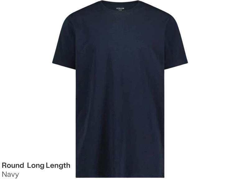 3x LebasQ Fit T-Shirt | Long of Regular voor €29,95 @ iBOOD