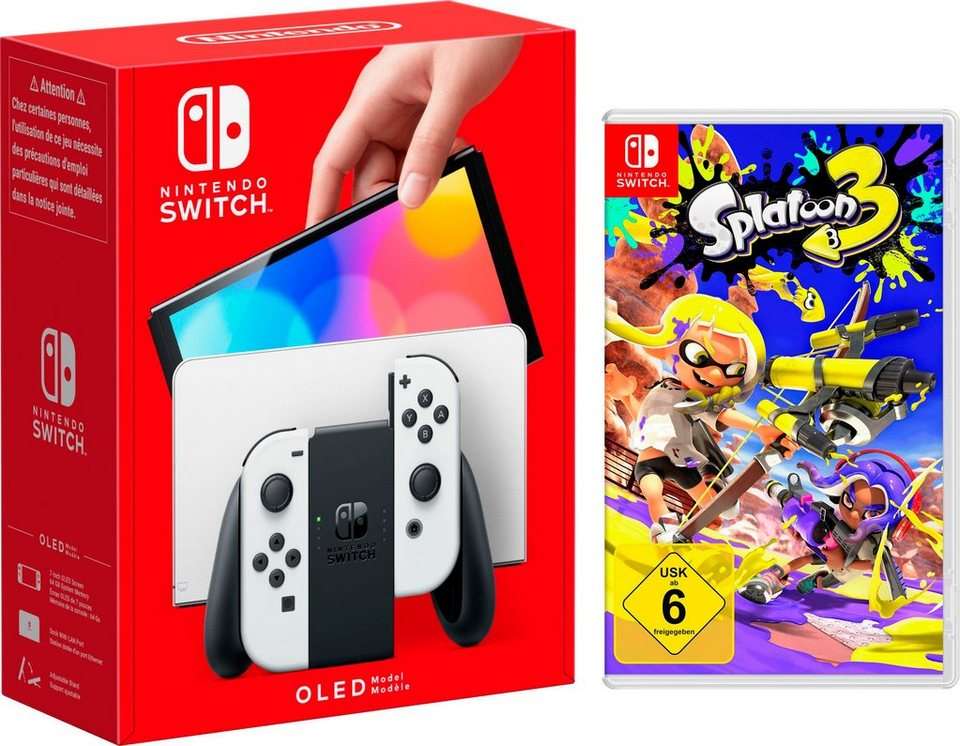 Grensdeal] Nintendo Switch OLED wit + Splatoon 3 bij OTTO - Pepper.com