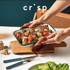 Gratis emaille ovenschaal bij bestelling Crisp