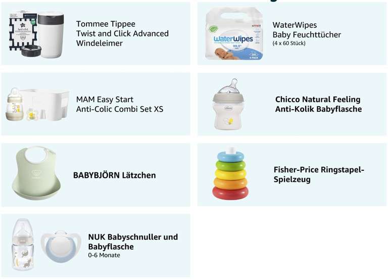 Updated: Gratis babyproduct uitzoeken bij elke Amazon site in EU (behalve NL) & UK via Baby Wenslijst (min. besteding €20/£20)