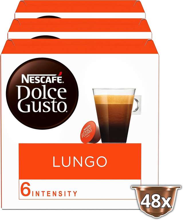 Nescafé Dolce Gusto Capsules Lungo - 48 Stuks (3 x 16 Capsules)