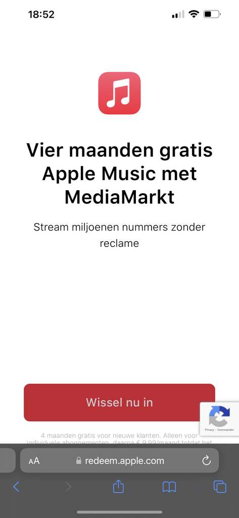 4 Maanden Gratis Apple Music via MediaMarkt