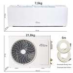 Split Airconditioningset, met wifi/app-functie, koelen/verwarmen (9000 BTU/h)