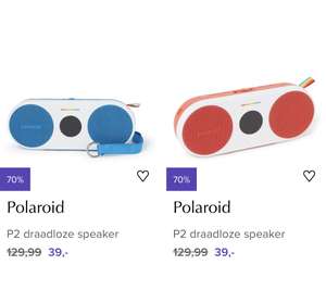 [bijenkorf] polaroid draadloze speakers p2/p3 €39 - €57
