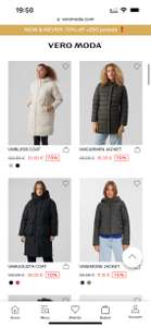 70% korting op meer dan 250 jassen van Vero moda! Winterjas vanaf €11,00!