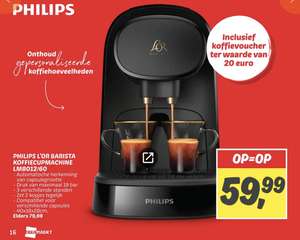 Philips L’or Barista koffiecupmachine LM8012/60 @ Dekamarkt