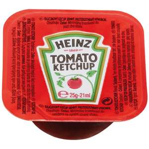 100st Heinz tomatenketchup dippots 25g (2,5kg)