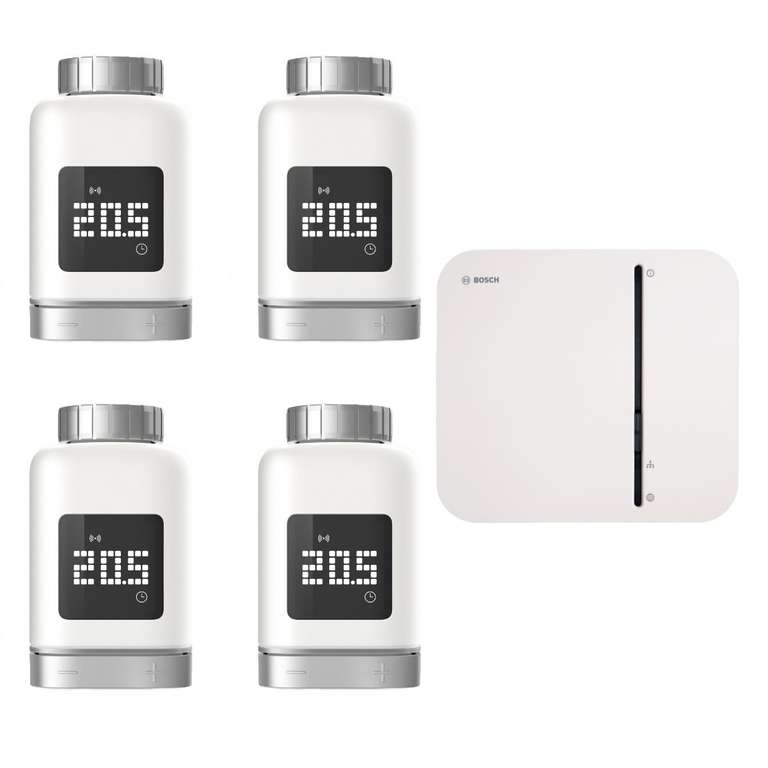 Bosch Smart Home Controller + 4x Radiatorknop II voor €319,95 @ tink