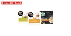 [Hoogvliet] Nescafé & Starbucks Dolce Gusto 12-16 stuks, 3 pakken voor 9,99 €