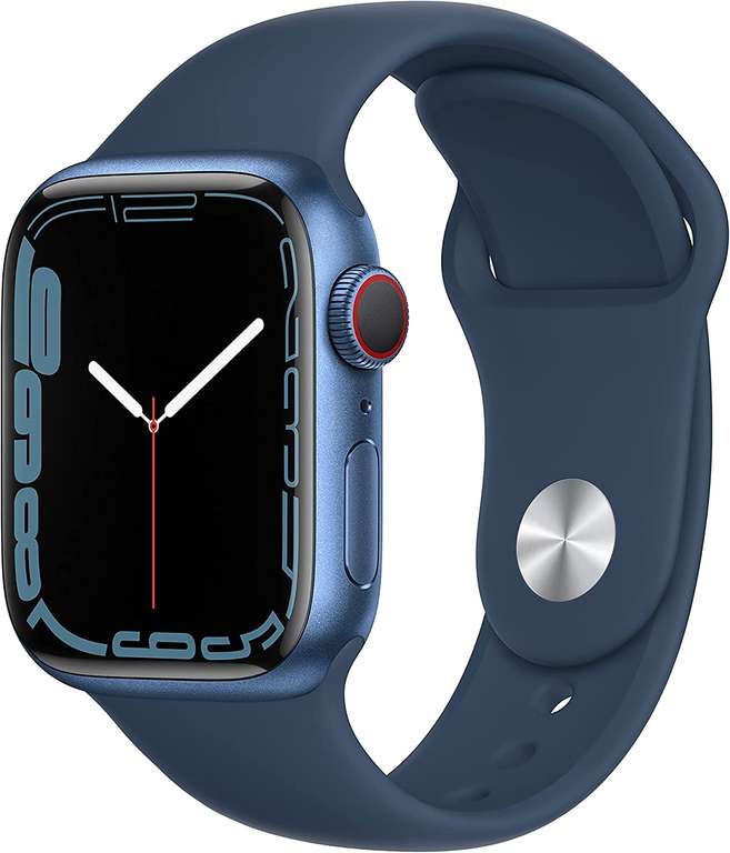 Apple Watch Series 7 (GPS + Cellular) 41mm Blauw / Groen / Zwart