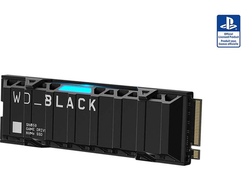 WD_BLACK SN850 NVMe SSD met heatsink (geschikt voor PS5) - 2TB = €199 | 1TB = €111