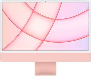 2021 Apple iMac (24-inch, Apple M1 chip with 8-core CPU and 8-core GPU, Four ports, 8GB RAM, 512GB) - pink
