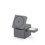 Anker 3-in-1 Cube MagSafe Oplader voor iPhone, Watch en AirPods (Grijs)