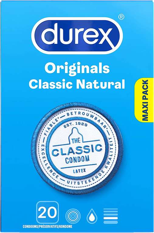 [Amazon en BOL] Durex - Condooms Classic Natural 20St