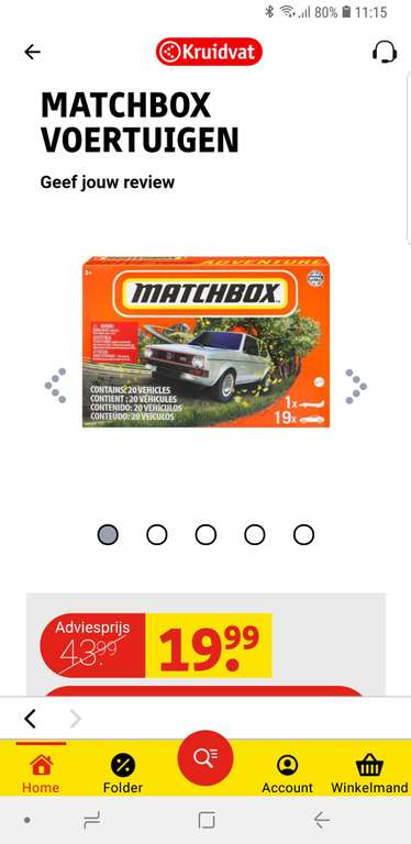 Matchbox voertuigen