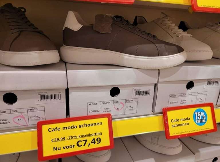 Café moda leder schoenen, prijzenmepper geleen Nu van €29,99 - 75% nog maar €7,49