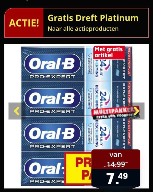 8 Oral b tandpasta met gratis Dreft tabs