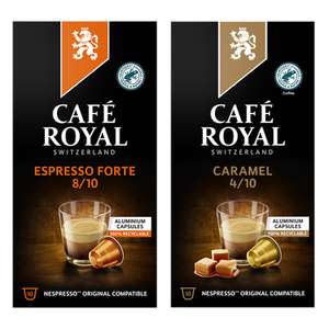 200x Café Royal koffie capsules (voor Nespresso - 2 varianten) = €0,15 p.s.