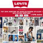 Levi's: sale tot 50% korting + 10% extra (members) + 10% extra (nieuwsbrief)