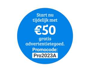 Gratis €50 advertentie tegoed bij Marktplaats Pro