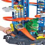 Hot Wheels City Robot T-Rex Ultieme Garage Verdiepingen