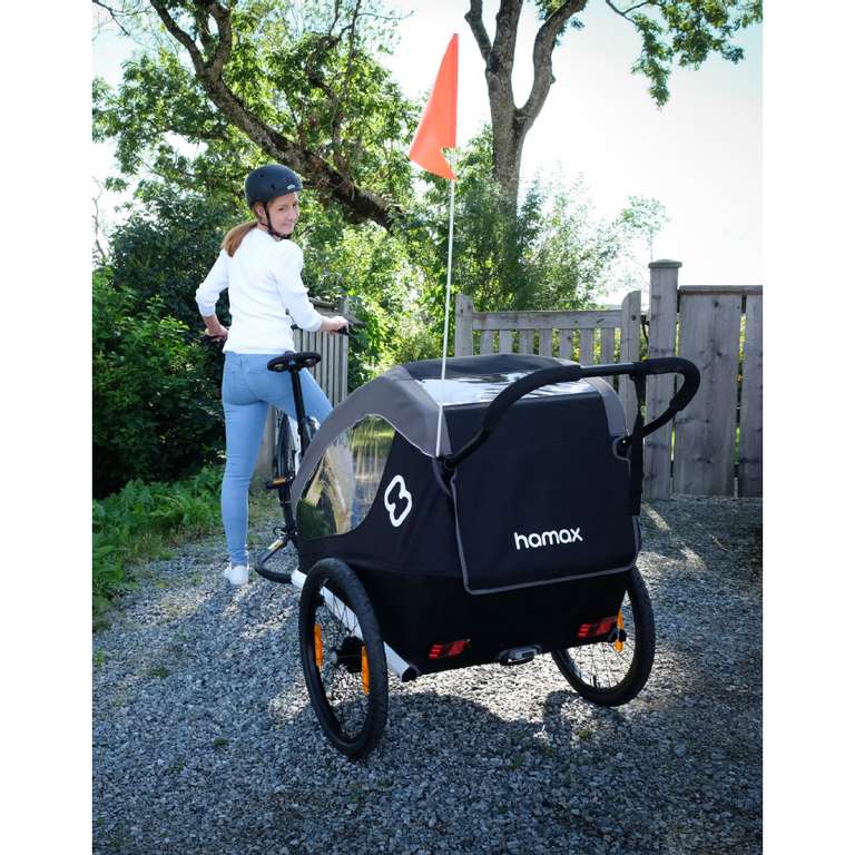 Hamax Kinderfietskar Traveller inclusief dissel en buggywiel voor €234,99 @ pinkorblue