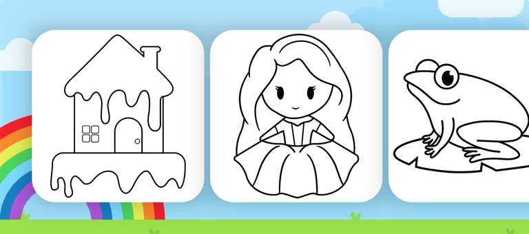 Gratis iOS app Colouring and drawing for kids.