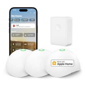 Meross Smart watermelder 3 stuks inclusief hub (werkt met Apple Homekit) voor €49,99 @ Amazon NL