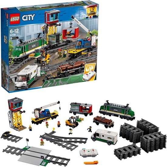 LEGO City Treinen Vrachttrein - 60198 Inclusief 6 LEGO minifiguren! Laagste prijs ooit!