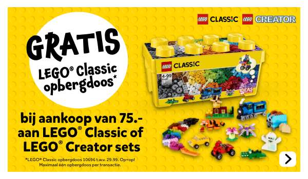LEGO Creative medium opbergdoos (10696) gratis bij aankoop van bij aankoop van 75.- aan LEGO Classic of LEGO Creator sets