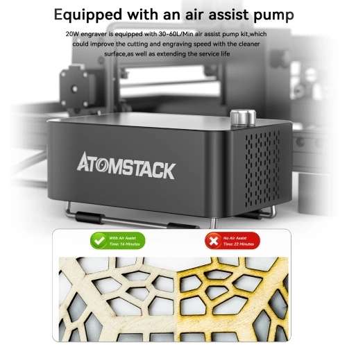 Atomstack A20 Pro 20W lasergraveermachine voor €595 @ Tomtop