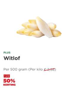 Witlof 50% korting
