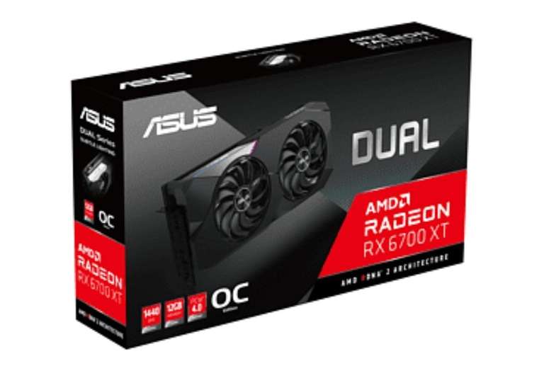 ASUS Radeon RX 6700 XT Dual Videokaart GPU