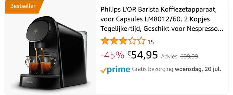 Philips L'or Barista Nespresso machine