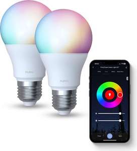 2x FlinQ Smart Indoor RGB LED E27 Lamp