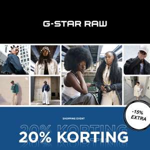 Shopping Event: -20% & 15% extra korting met code