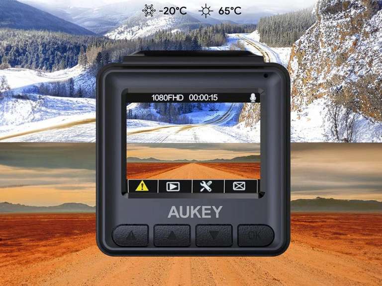 Aukey FHD Mini Dashcam DRA5 voor €19,95 @ iBOOD inclusief gratis verzending