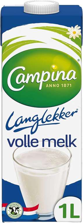 Campina Langlekker Volle Melk, 12 x 1 liter